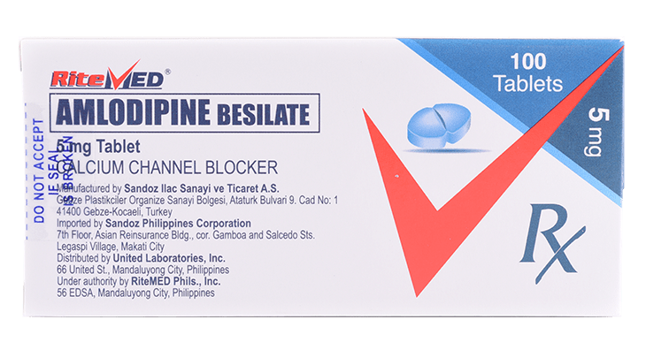 RM AMLODIPINE BESILATE 5 MG TAB