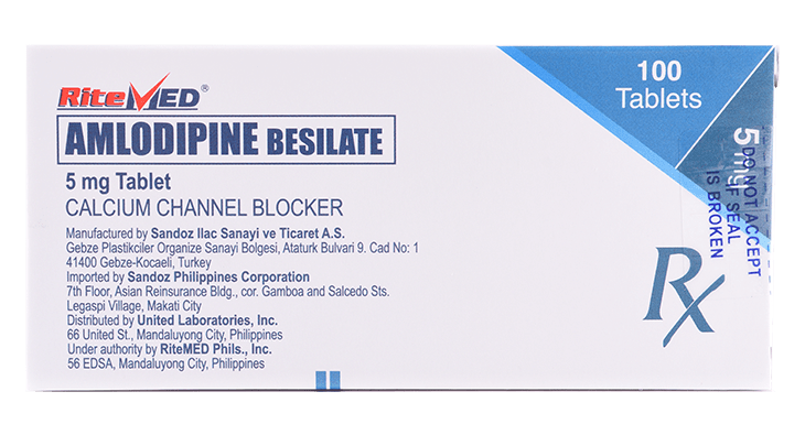 RM AMLODIPINE BESILATE 5 MG TAB