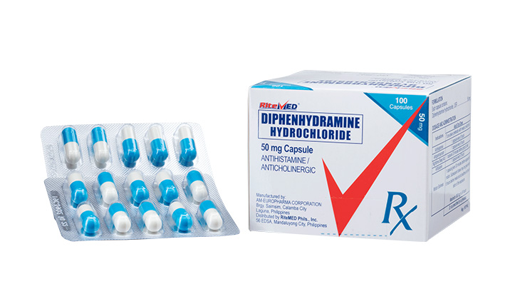 RM DIPHENHYDRAMINE 50MG CAP 100BOX SS PH